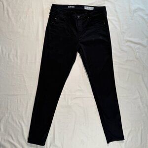 Anthropologie AG Black The Abbey Ankle Mid Rise Super Skinny Jeans Size 29R